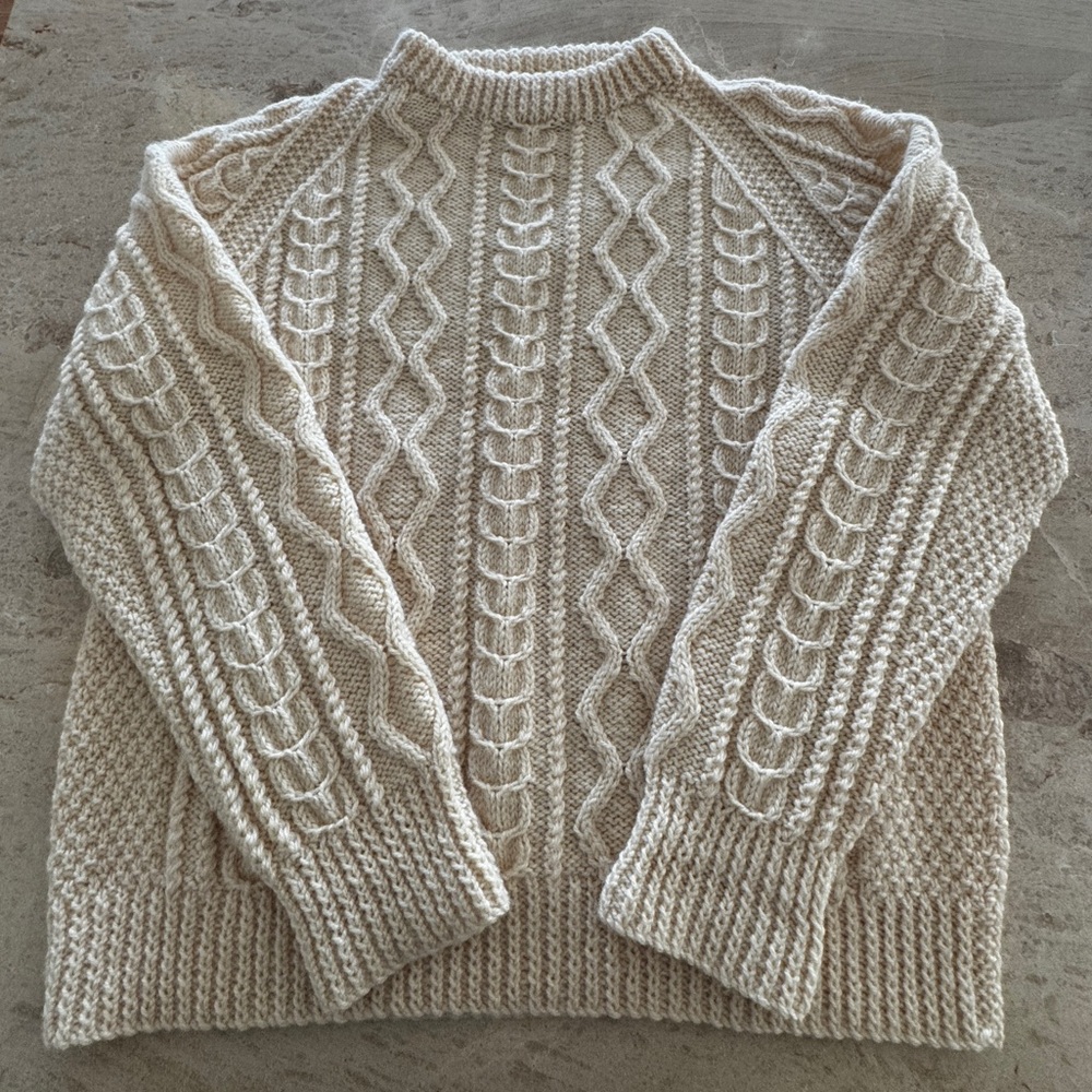 Irish Wool Knit Sweater
